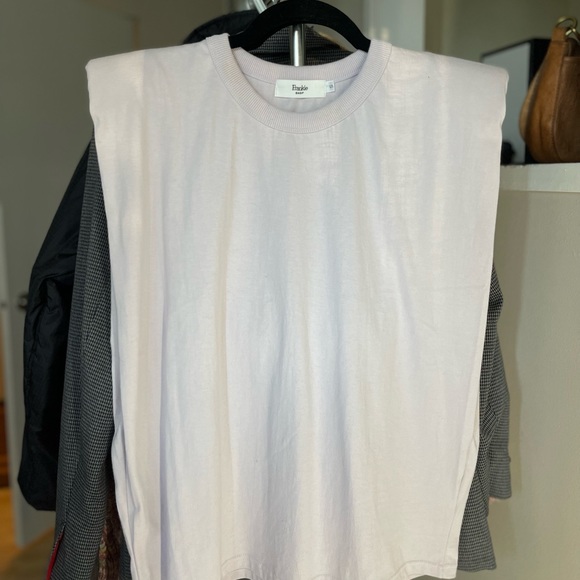 Frankie Shop Eva padded shoulder top - Picture 3 of 3